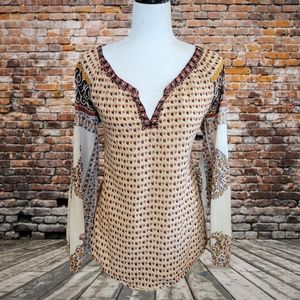 Lucky Brand Autumn Pattered Top